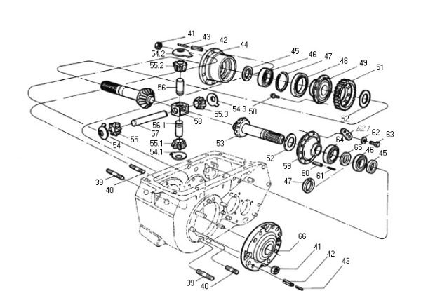 Caixa Satélite completa diferencial New Holland e Massey Ferguson 84998650 3175054M1 0092309011 0092309003