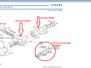 0095298078 ZF – KIT TRANSFORMAÇÃO APL350 2 PARTES PARA AS3050 3 PARTES