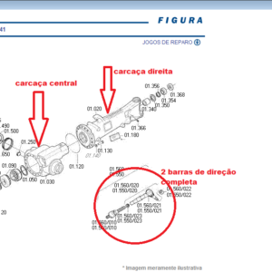 0095298078 ZF – KIT TRANSFORMAÇÃO APL350 2 PARTES PARA AS3050 3 PARTES