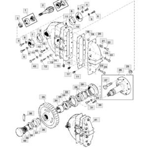 REDUÇÃO JOHN DEERE 1450 1550 1175  7200  7500 DQ73783 DQ73782 DQ20039 DQ20040 DQ58479 DQ73919 DQ58481  DQ58478 CQ17367