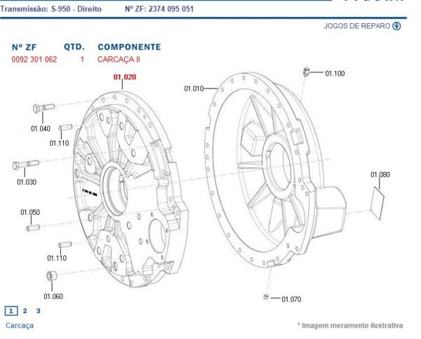 CARCAÇA REDUTOR MF5650