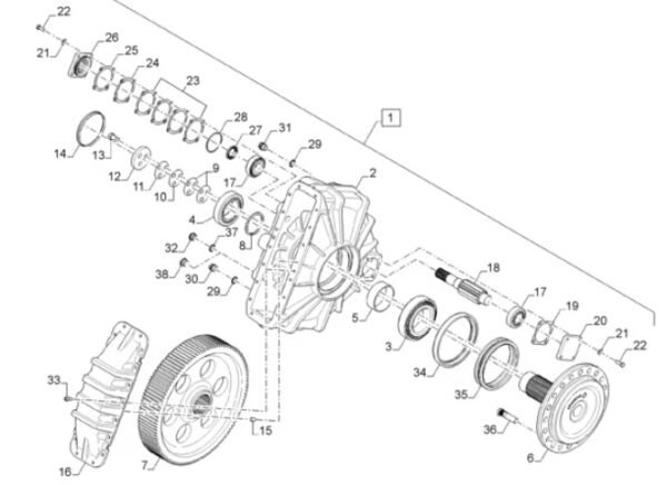 REDUÇÃO COLHEITADEIRA NEW HOLLAND CR6080 / CR7.90 / CR7090 / CR8070 / CR9040 / CR9060 / CS6080 / CS6090 CASE 7010 / 7120 / 7230 / 7240 / 8010 / 8120 / 8230 / 9230 / 9240  84023224--REDUÇÃO 84023225--REDUÇÃO 84069419--EIXO PINHÃO 87392841--PONTA DE EIXO 84069418--ENGRENAGEM 84129520--TAMPA  84790410--REDUÇÃO 84790409--REDUÇÃO 87283789--REDUÇÃO   844413256 87283832--REDUÇÃO CS6090 OU CS6080 84413258 84412107--CARCAÇA REDUÇÃO EIXO PINHÃO--84069419 PONTA DE EIXO--87392841 ENGRENAGEM--84069418 TAMPA--84129520 COBERTURA CS660 84790410 8442022--CARCAÇA REDUÇÃO 87393037 -- PONTA DE EIXO 80751029--ENGRENAGEM 84442027--CARCAÇA REDUÇÃO 80751030--EIXO PINHÃO