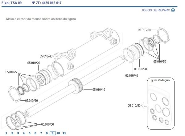 4475015017 TRAÇÃO TSA09 ZF EL0606003016 MAHINDRA - Imagem 4