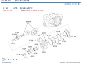 0095252079 ZF – CJ COROA E PINHÃO TRAÇÃO ZF 28X13Z 0095252077