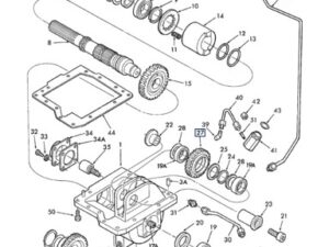 CAR123824 ENGRENAGEM CAIXA DE TRANSFERÊNCIA TRAÇÃO CARRARO 83959512 TRATOR NEW HOLLAND