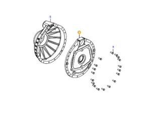 71469830 CARCAÇA REDUÇÃO MASSEY FERGUSON / VALTRA