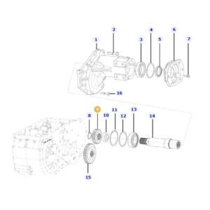0092345069 – ENGRENAGEM CAMBIO ZF MF5650 AGCO 6289759M1