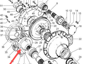 2834296M1 PORTA PLANETARIO REDUÇÃO MF5650